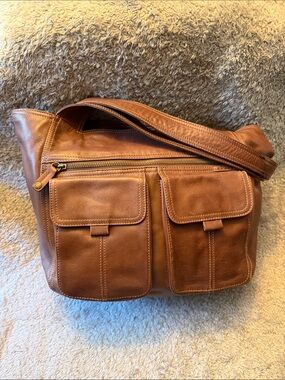 Brown Leather Crossbody Bag - Classic Casual Carry